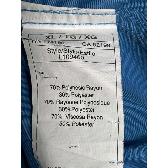 Quicksilver Men's Short Sleeve Button Up Shirt Blue Fish Size XL Style L109460 - Picture 5 of 7